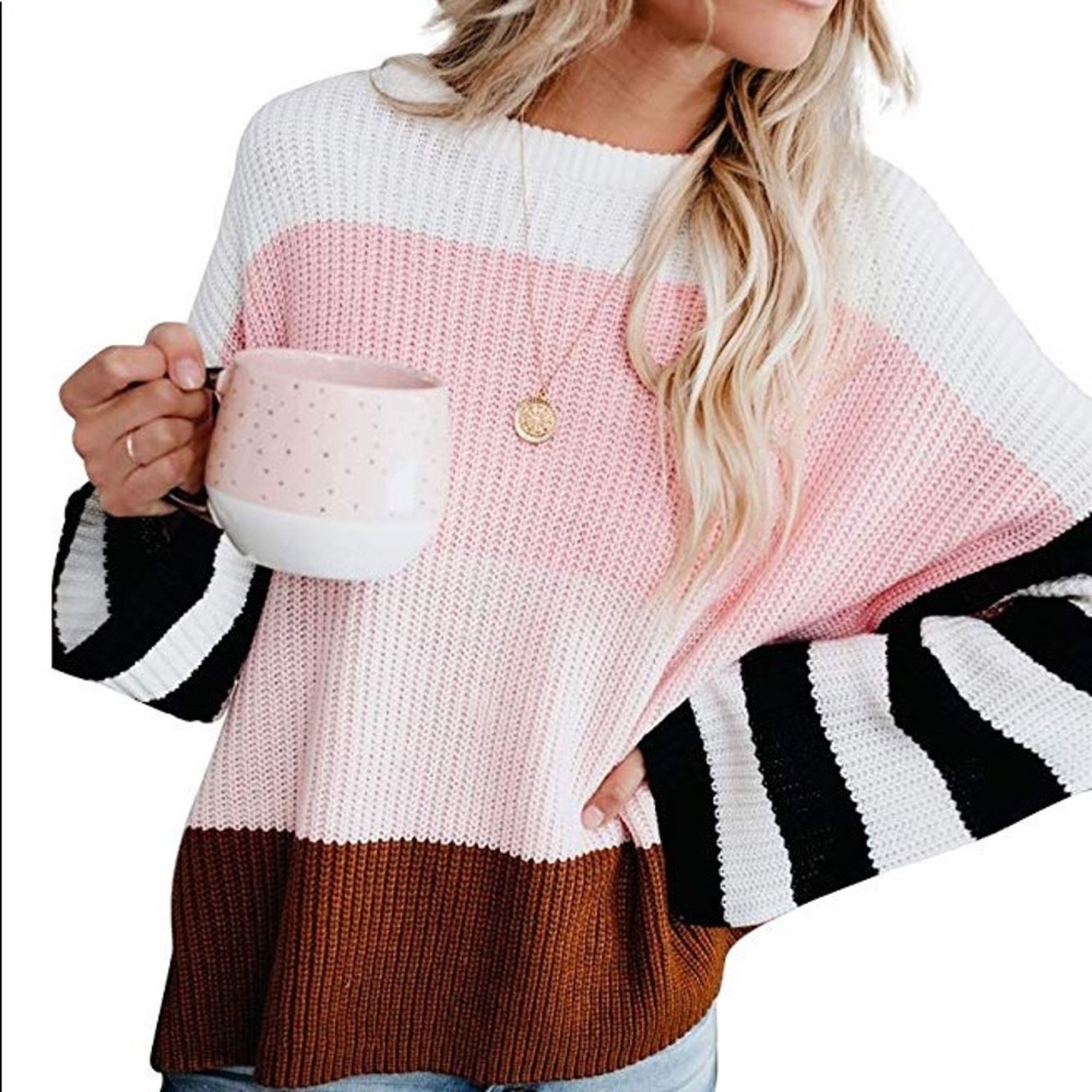 💋Color Block Sweater